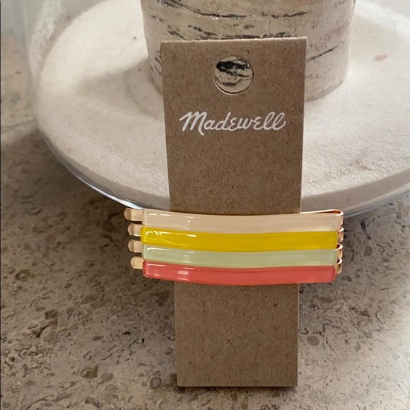 Madewell Four Pack Rainbow Barrettes - Picture 2 of 6